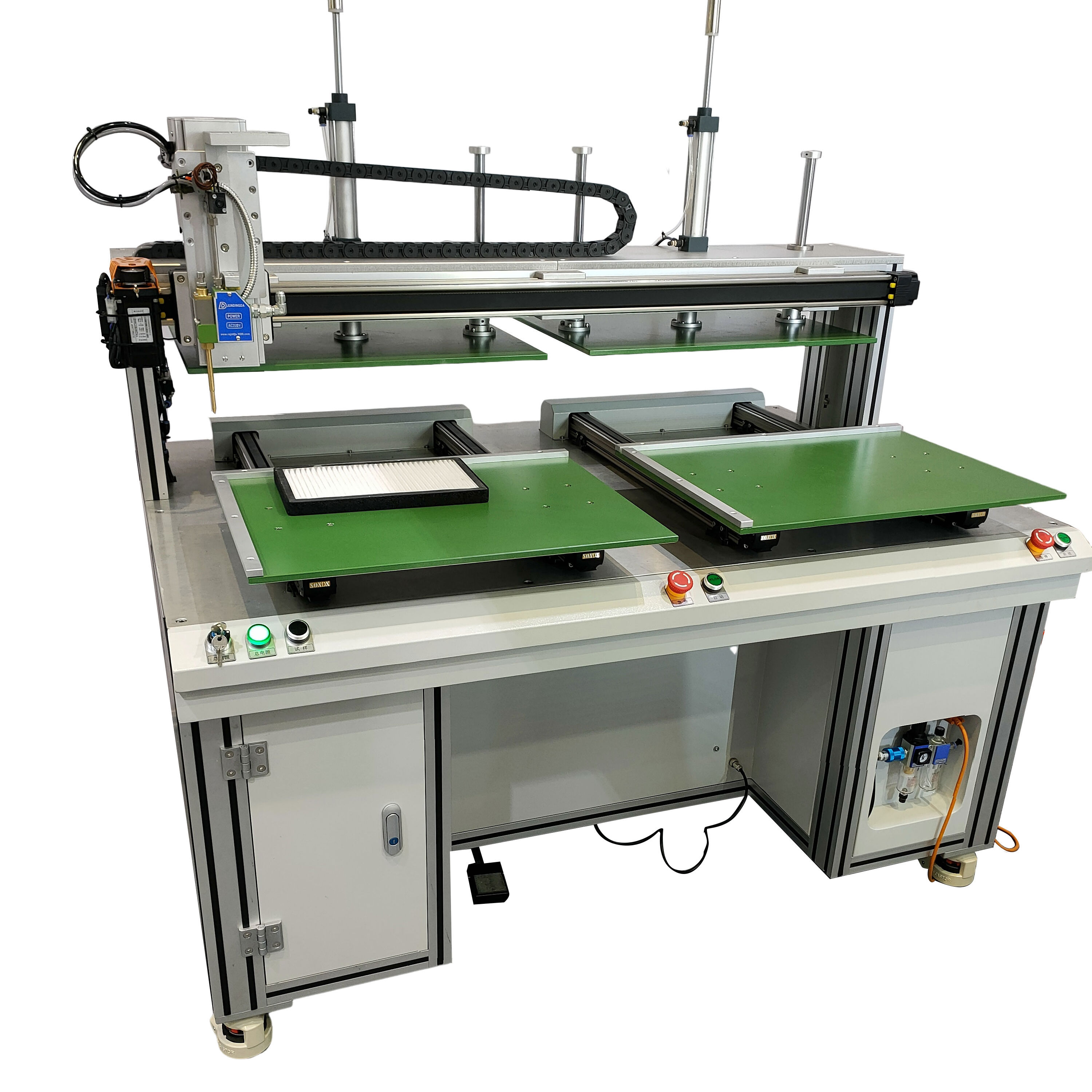 Dual-Station Three-Axis Glue Dispensing Machine for Filters, air Filters