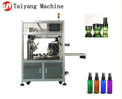 Automatic Servo Control Double - Head Rotary Paste Filling Machine