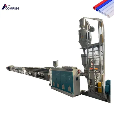 High Speed HDPE PP PVC PPR Water Supply Pipe Gas Supply Pipe Making Extrusion Production Line Plastic Tube Extrusion Line Plastic Pipe Making Machine